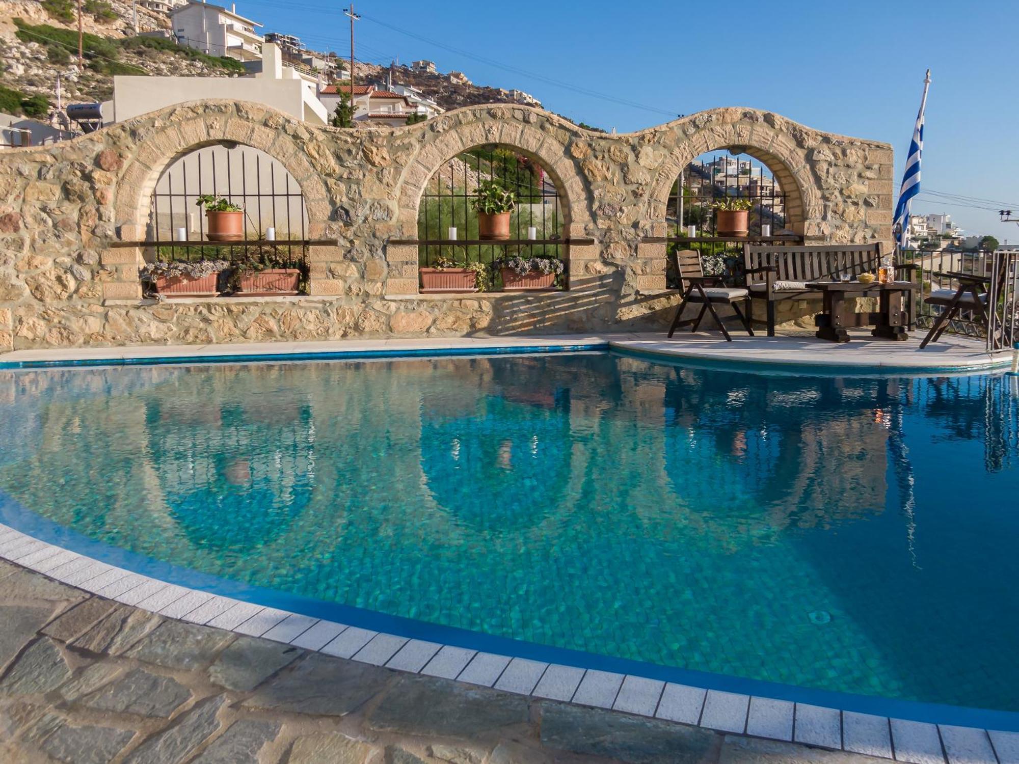 Vila Four Seasons Stonework Castle Lagonisi Exteriér fotografie